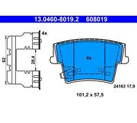Set di pastiglie freno ATE 13.0460-8019.2, posteriore