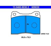 Pastiglie freno 13.0460-9030.2 ATE per BMW 1502-2002 5 2500-3.3 2.5-3.2 Coupé 6