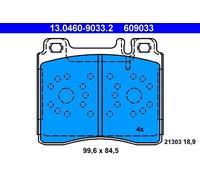 Set di pastiglie freno ATE 13.0460-9033.2, anteriore