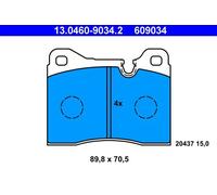 Set di pastiglie freno ATE 13.0460-9034.2, anteriore