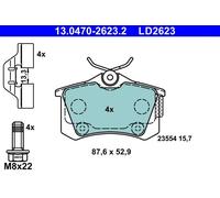 Pastiglie freno 13.0470-2623.2 ATE per PEUGEOT CITROËN DS OPEL