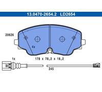 Pastiglie freno 13.0470-2654.2 ATE per VW GOLF VIII GOLF VIII Variant