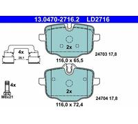 Pastiglie freno 13.0470-2716.2 ATE per BMW 5 Touring 5 6 Gran Turismo X3 X4 7 X5