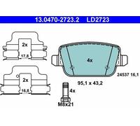 Ate Kit Pastiglie Freno 13.0470-2723.2