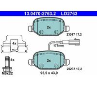 ATE Pastiglie Freno LD2763 Ceramica Posteriore per Alfa Romeo Mito