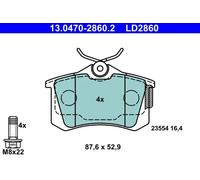ATE 13.0470-2860.2 Kit pastiglie freni