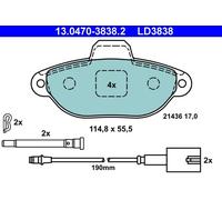 Pastiglie freno 13.0470-3838.2 ATE per FORD FIAT