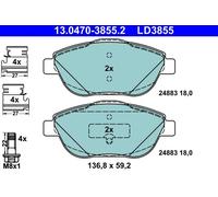 Pastiglie freno 13.0470-3855.2 ATE per CITROËN PEUGEOT DS OPEL