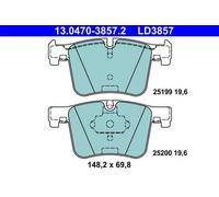 Set di pastiglie freno, freno a disco ATE Ceramic 13.0470-3857.2