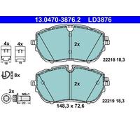 ATE 13.0470-3876.2 Kit pastiglie freni