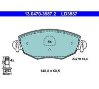 ATE Set pastiglie freno 13.0470-3987.2 anteriore Ceramica