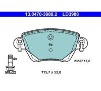 Pastiglie freno 13.0470-3988.2 ATE per JAGUAR FORD RENAULT