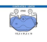 Pastiglie freno 13.0470-4730.2 ATE per BMW 5
