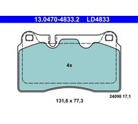 ATE Set di pastiglie freno 13.0470-4833.2 – Anteriore, Ceramica