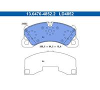 Pastiglie freno 13.0470-4852.2 ATE per PORSCHE VW