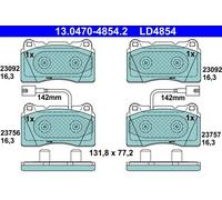ATE 13.0470-4854.2 Kit pastiglie freno, Freno a disco per ALFA ROMEO