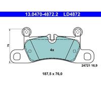 Set di pastiglie freno ATE 13.0470-4872.2, posteriore, Ceramica