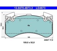 ATE 13.0470-4873.2 Kit pastiglie freni
