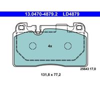 Set di pastiglie freno ATE 13.0470-4879.2, anteriore, Ceramica
