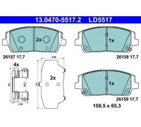 ATE 13.0470-5517.2 Kit pastiglie freni