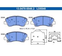 ATE 13.0470-5548.2 Kit pastiglie freni