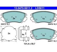Pastiglie freno 13.0470-5611.2 ATE per OPEL SAAB CHEVROLET
