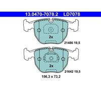 ATE 13.0470-7078.2 Kit pastiglie freno, Freno a disco per BMW