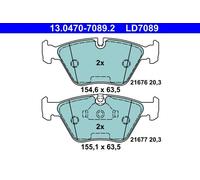 Piastra di montaggio specchio + Tubo di aspirazione aria ATE per BMW 5 E39, E39