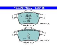 ATE 13.0470-7135.2 Kit pastiglie freno, Freno a disco per VOLVO