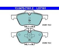 Pastiglie freno 13.0470-7161.2 ATE per MINI MINI MINI Cabriolet