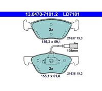 ATE 13.0470-7181.2 Kit Pastiglie Freno Freni a Disco Frontale per Alfa Romeo Gt