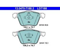 ATE 13.0470-7188.2 Pastiglie Freno Anteriore per Volvo XC90 I