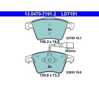 Pastiglie freno 13.0470-7191.2 ATE per VW TOUAREG