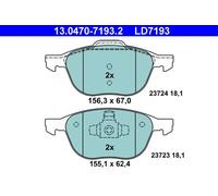 Pastiglie freno 13.0470-7193.2 ATE per FORD MAZDA VOLVO