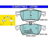 Pastiglie freno 13.0470-7194.2 ATE per SAAB OPEL FORD