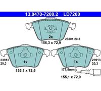 Pastiglie freno 13.0470-7200.2 ATE per VW SKODA AUDI SEAT