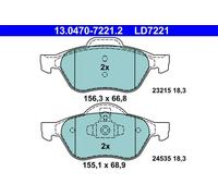 ATE 13.0470-7221.2 - Ate Ceramic Kit Pastiglie Freno, Freno A Disco