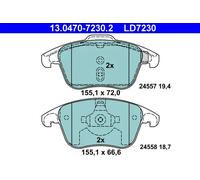 ATE Kit pastiglie freno, Freno a disco per CITROËN PEUGEOT 13.0470-7230.2