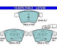ATE 13.0470-7236.2 Kit pastiglie freni