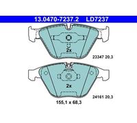Set di pastiglie freno ATE 13.0470-7237.2, fronte, Keramik