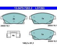 ATE 13047072632 Set pastiglie freno a disco ATE Ceramic