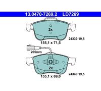 Pastiglie freno 13.0470-7269.2 ATE per ALFA ROMEO GIULIETTA