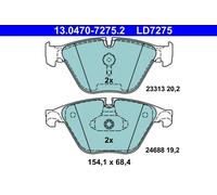 Set di pastiglie freno ATE 13.0470-7275.2, anteriore, Ceramica