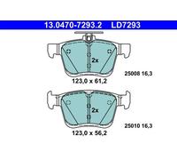 Pastiglie freno 13.0470-7293.2 ATE per VW AUDI SEAT SKODA CUPRA