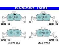 Pastiglie freno 13.0470-7329.2 ATE per AUDI A4 B9 A4 B9 Avant A4 Allroad B9 Q5