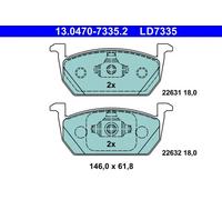 Pastiglie freno 13.0470-7335.2 ATE per SEAT VW AUDI SKODA