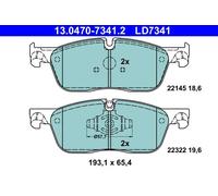 Pastiglie freno 13.0470-7341.2 ATE per JAGUAR LAND ROVER