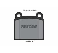 TEXTAR 2001104 Kit pastiglie freni