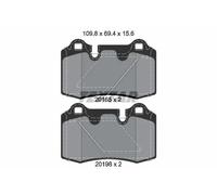 TEXTAR 2016501 Kit pastiglie freni