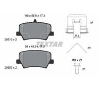 TEXTAR 2051001 Kit pastiglie freni